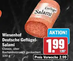 HIT Wiesenhof Deutsche Geflügel Salami Angebot