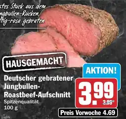 HIT Deutscher gebratener Jungbullen Roastbeef-Aufschnitt Angebot