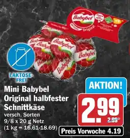 HIT Mini Babybel Original halbfester Schnittkäse Angebot