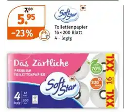 Müller Soft Star Toilettenpapier Angebot