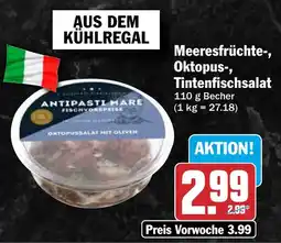 HIT Meeresfrüchte-, Oktopus-, Tintenfischsalat Angebot
