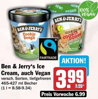 HIT Ben & Jerry's Ice Cream, auch Vegan Angebot