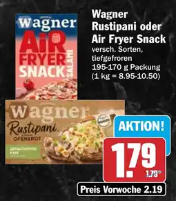HIT Wagner rustipani oder air fryer snack Angebot