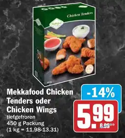 HIT Mekkafood Chicken Tenders oder Chicken Wings Angebot