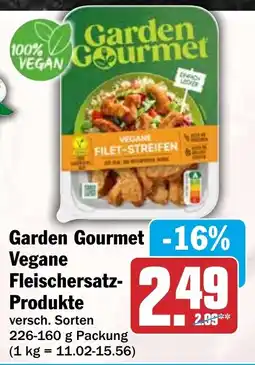 HIT Garden Gourmet Vegane Fleischersatz Produkte Angebot
