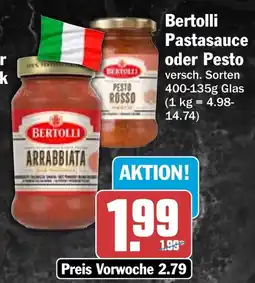 HIT Bertolli Pastasauce oder Pesto Angebot