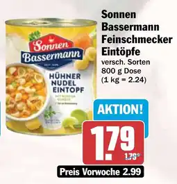 HIT Sonnen Bassermann Feinschmecker Eintöpfe Angebot