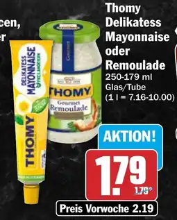 HIT Thomy Delikatess Mayonnaise oder Remoulade Angebot
