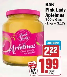 HIT HAK Pink Lady Apfelmus Angebot