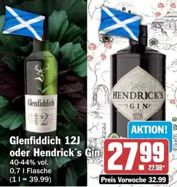 HIT Glenfiddich 12J oder Hendrick's Gin Angebot