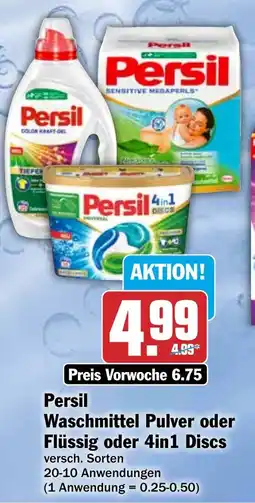 HIT Persil Waschmittel Pulver oder Flüssig oder 4in1 Discs Angebot