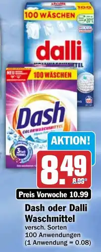 HIT Dash oder Dalli Waschmittel Angebot