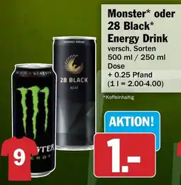 HIT Monster oder 28 Black Energy Drink Angebot