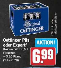 HIT Oettinger Pils oder Export Angebot