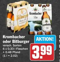 HIT Krombacher oder Bitburger Angebot