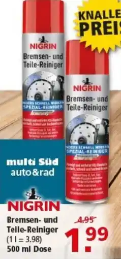 Multi Markt NIGRIN Bremsen- und Telle-Reiniger Angebot
