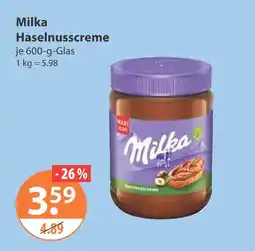 V Markt Milka haselnusscreme Angebot