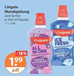 V Markt Colgate all in one mundspülung Angebot
