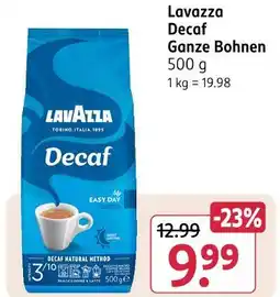 Rossmann Lavazza decaf ganze bohnen Angebot