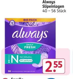 Rossmann Always slipeinlagen Angebot