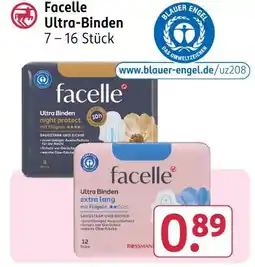 Rossmann Facelle ultra binden Angebot