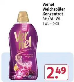 Rossmann Vernel weichspüler konzentrat Angebot