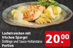 Multi Markt Lachstranchen mit frischen Spargel Angebot