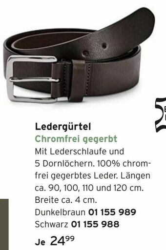 Tchibo Ledergürtel Angebot