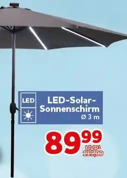 CENTERSHOP LED-Solar Sonnenschirm Angebot