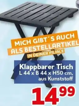 CENTERSHOP Klappbarer Tisch Angebot