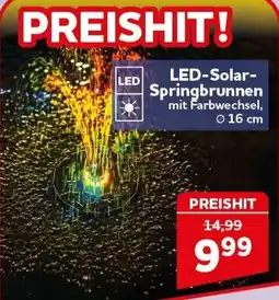 CENTERSHOP LED-Solar Springbrunnen Angebot