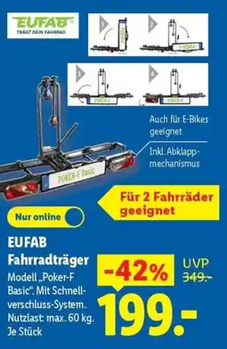 Lidl EUFAB Fahrradträger Angebot