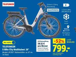 Lidl TELEFUNKEN E-Bike City Multitalent 28" Angebot