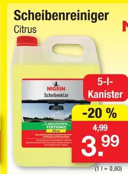 Zimmermann Nigrin scheibenreiniger citrus Angebot