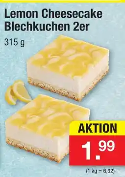 Zimmermann Lemon cheesecake blechkuchen 2er Angebot