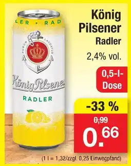 Zimmermann König pilsener radler Angebot