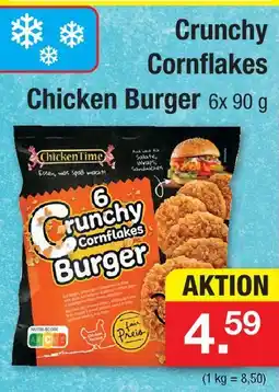 Zimmermann Chickentime crunchy cornflakes chicken burger Angebot