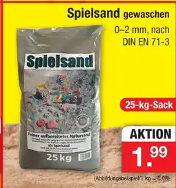 Zimmermann Spielsand gewaschen Angebot