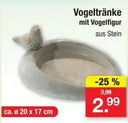 Zimmermann Vogeltränke mit vogelfigur Angebot