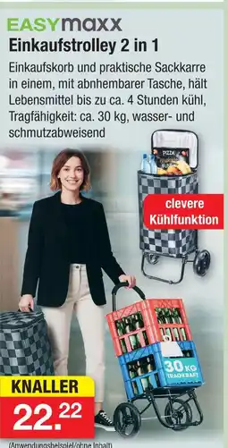 Zimmermann Easymaxx einkaufstrolley 2 in 1 Angebot