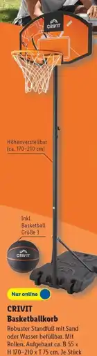 Lidl CRIVIT Basketballkorb Angebot