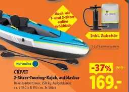 Lidl CRIVIT 2-Sitzer-Touring-Kajak, aufblasbar Angebot