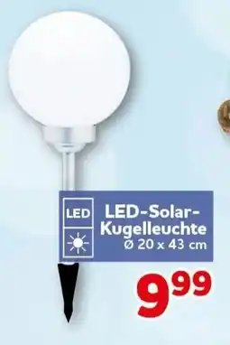 CENTERSHOP LED LED-Solar- Kugelleuchte Angebot