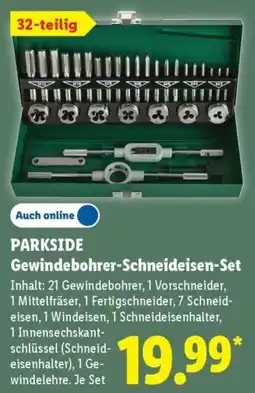 Lidl PARKSIDE Gewindebohrer-Schneideisen-Set Angebot