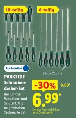 Lidl PARKSIDE Schraubendreher-Set Angebot