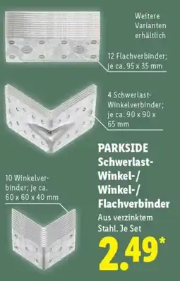 Lidl PARKSIDE Schwerlast- Winkel-/ Winkel-/ Flachverbinder Angebot
