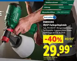Lidl PARKSIDE HVLP-Farbspritzpistole Angebot