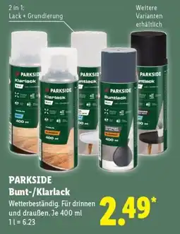 Lidl PARKSIDE Bunt-/Klarlack Angebot