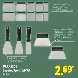 Lidl PARKSIDE Japan-/Spachtel-Set Angebot