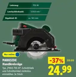 Lidl PARKSIDE Handkreissäge Angebot